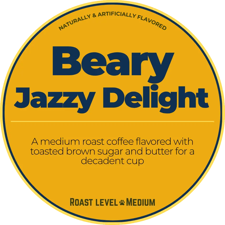 Beary Jazzy Delight; Razz-n-Jazz Happy Bear Coffee Company