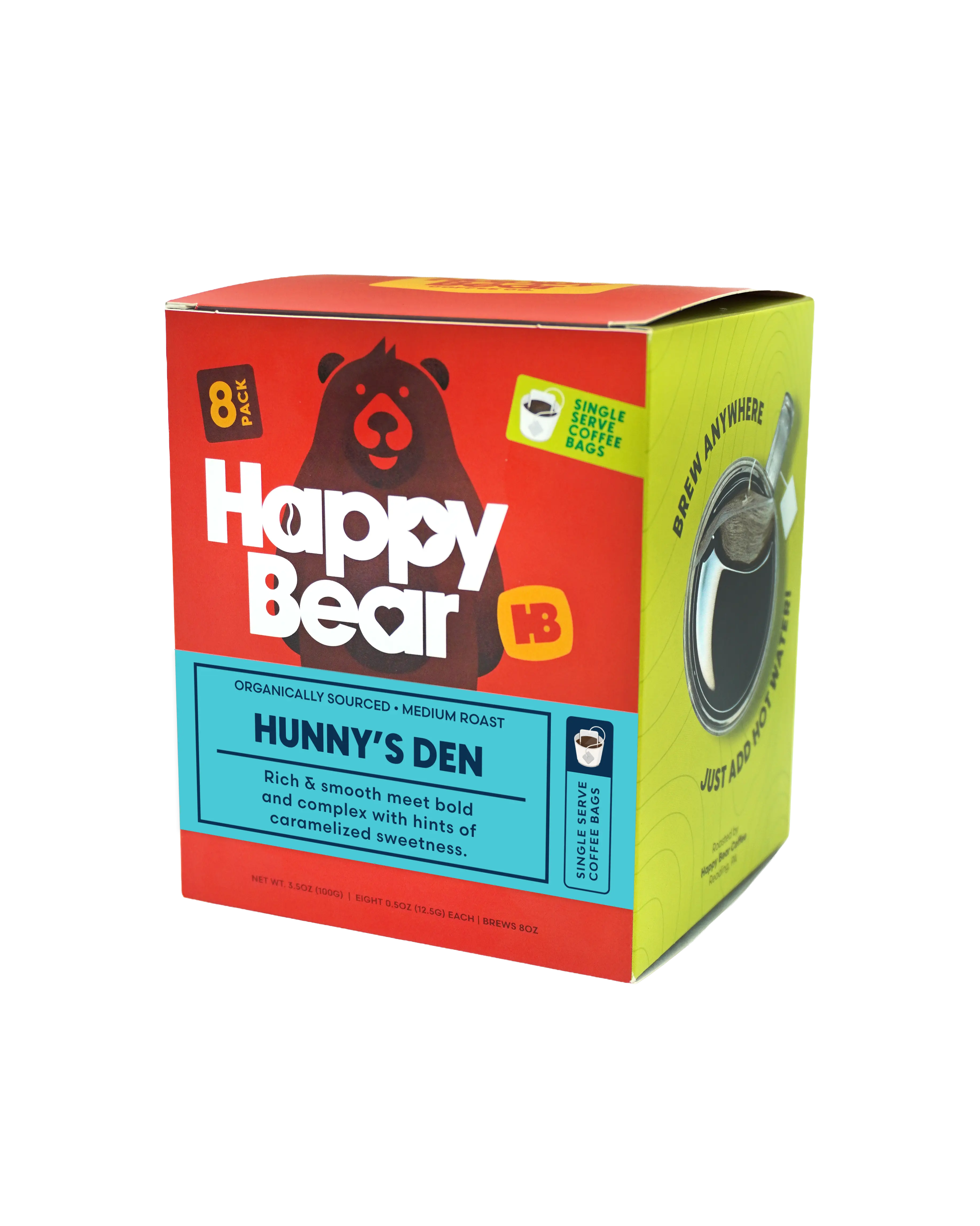Hunny's Den Single Serve Brew Bag Coffee