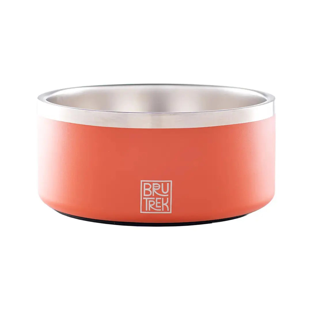BruTrek® Dog Bowl Happy Bear Coffee