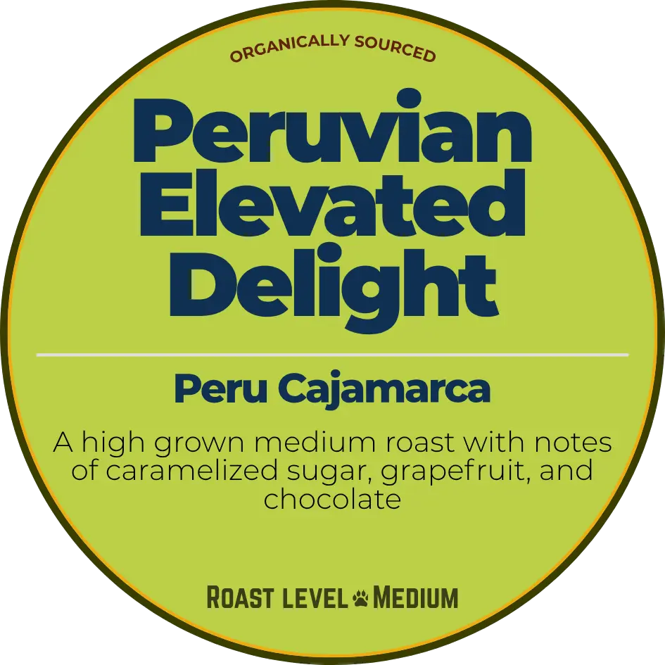 Peruvian Elevated Delight; Peru Cajamarca Happy Bear Coffee Company