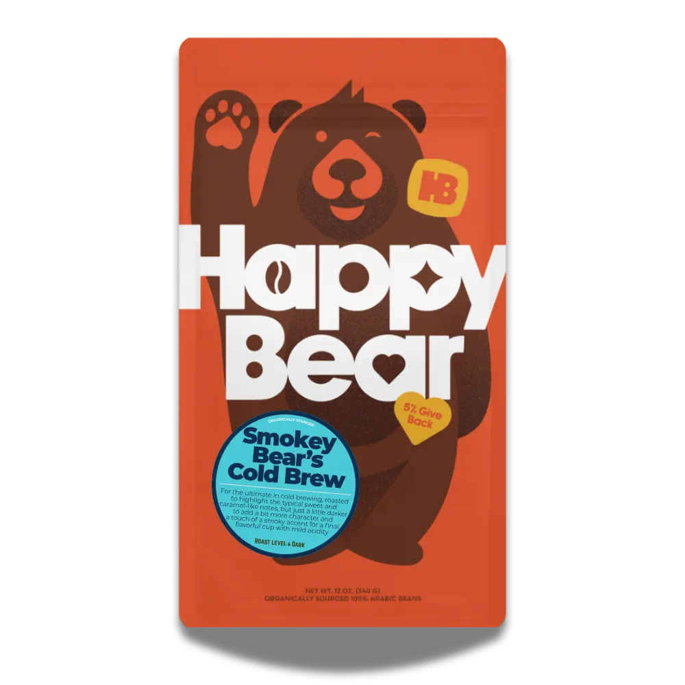 Smokey Bear's Cold Brew Happy Bear Coffee Company