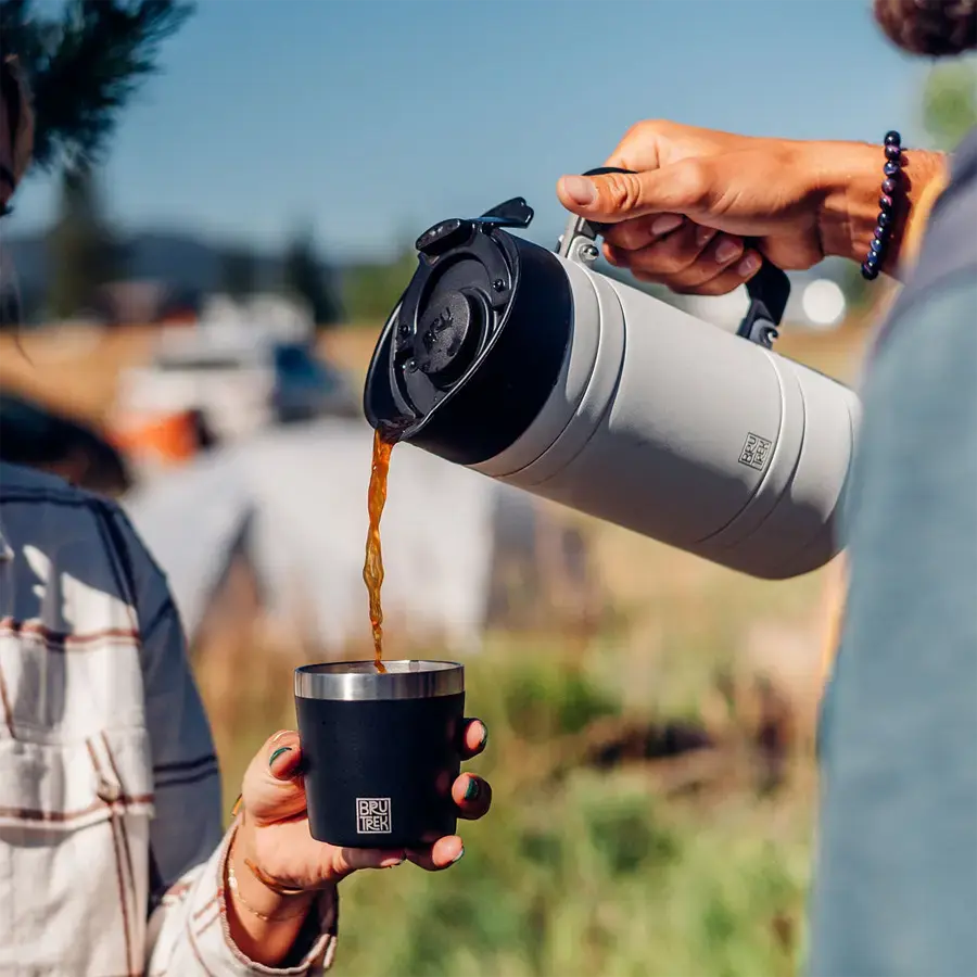 Brutrek French Press with Bru-Stop™ Happy Bear Coffee