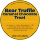 Bear Truffle Caramel Chocolate Treat; Chocolate Caramel Truffle Happy Bear Coffee Company