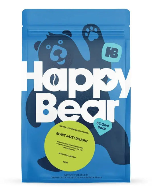 Beary Jazzy Delight - Happy Bear Coffee