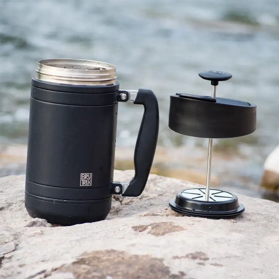 Brutrek French Press with Bru-Stop™ Happy Bear Coffee