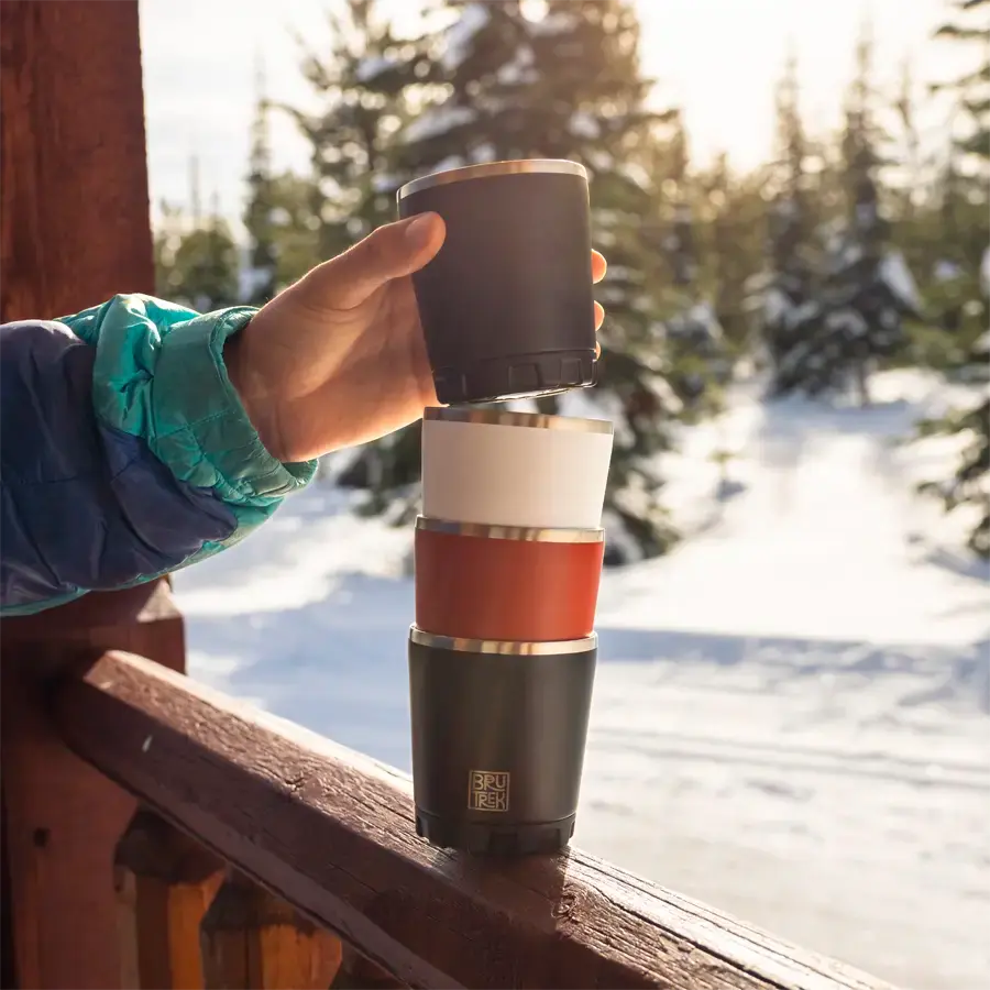 BruTrek® Camp Cup Happy Bear Coffee
