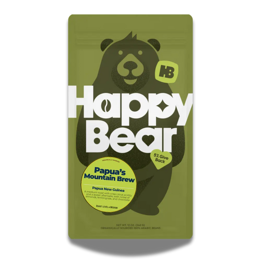 Papua's Mountain Brew Happy Bear Coffee Company