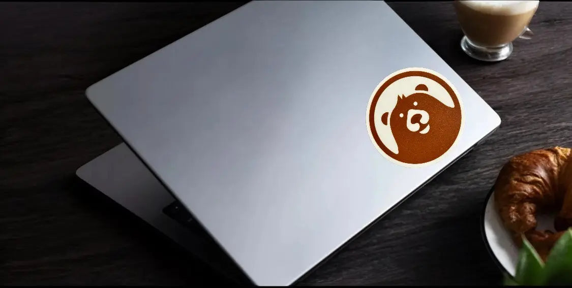 Happy Bear Coffee Company Bear Sticker Happy Bear Coffee