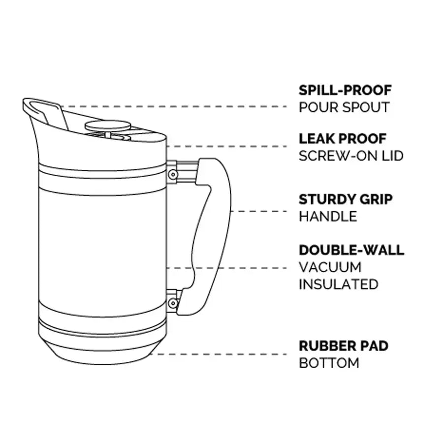 Brutrek French Press with Bru-Stop™ Happy Bear Coffee