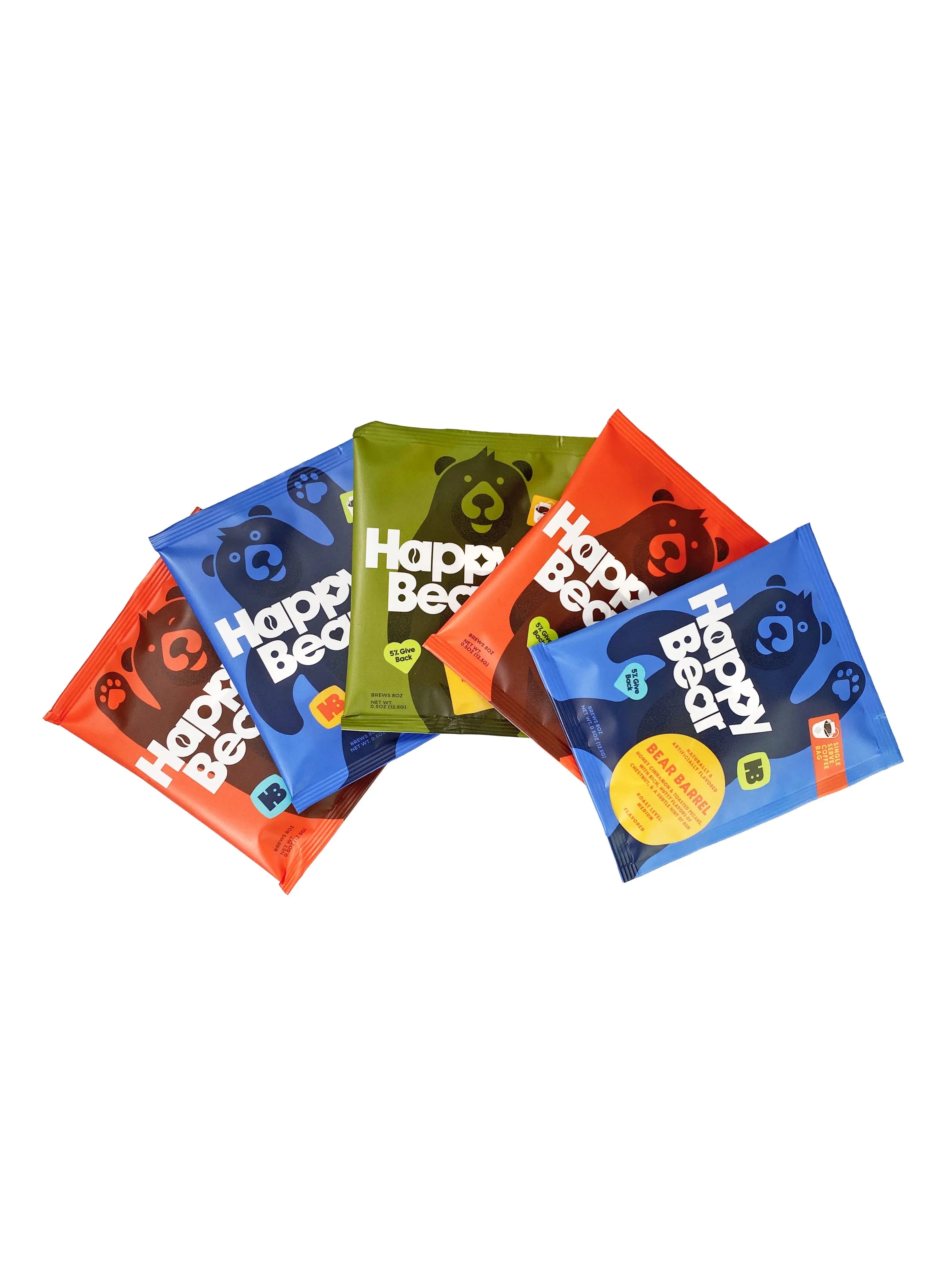 Variety Pack of 8 Single Serve Brew Bag Coffee